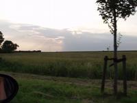 Vanuit Workum richting IJsselmeer...